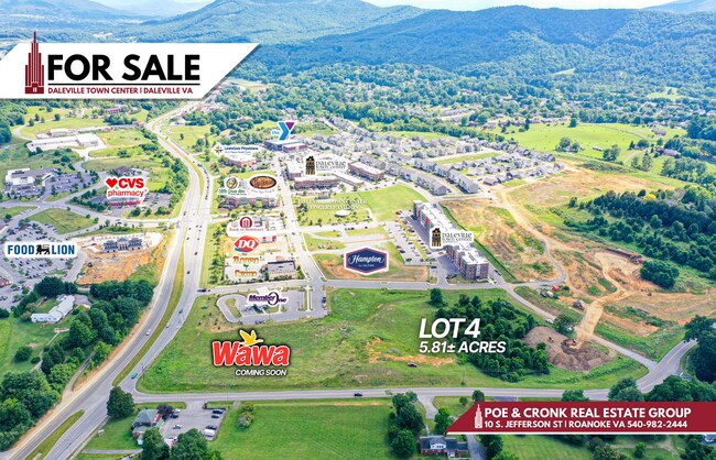 Plus de détails pour 91 Town Center St, Daleville, VA - Terrain à vendre