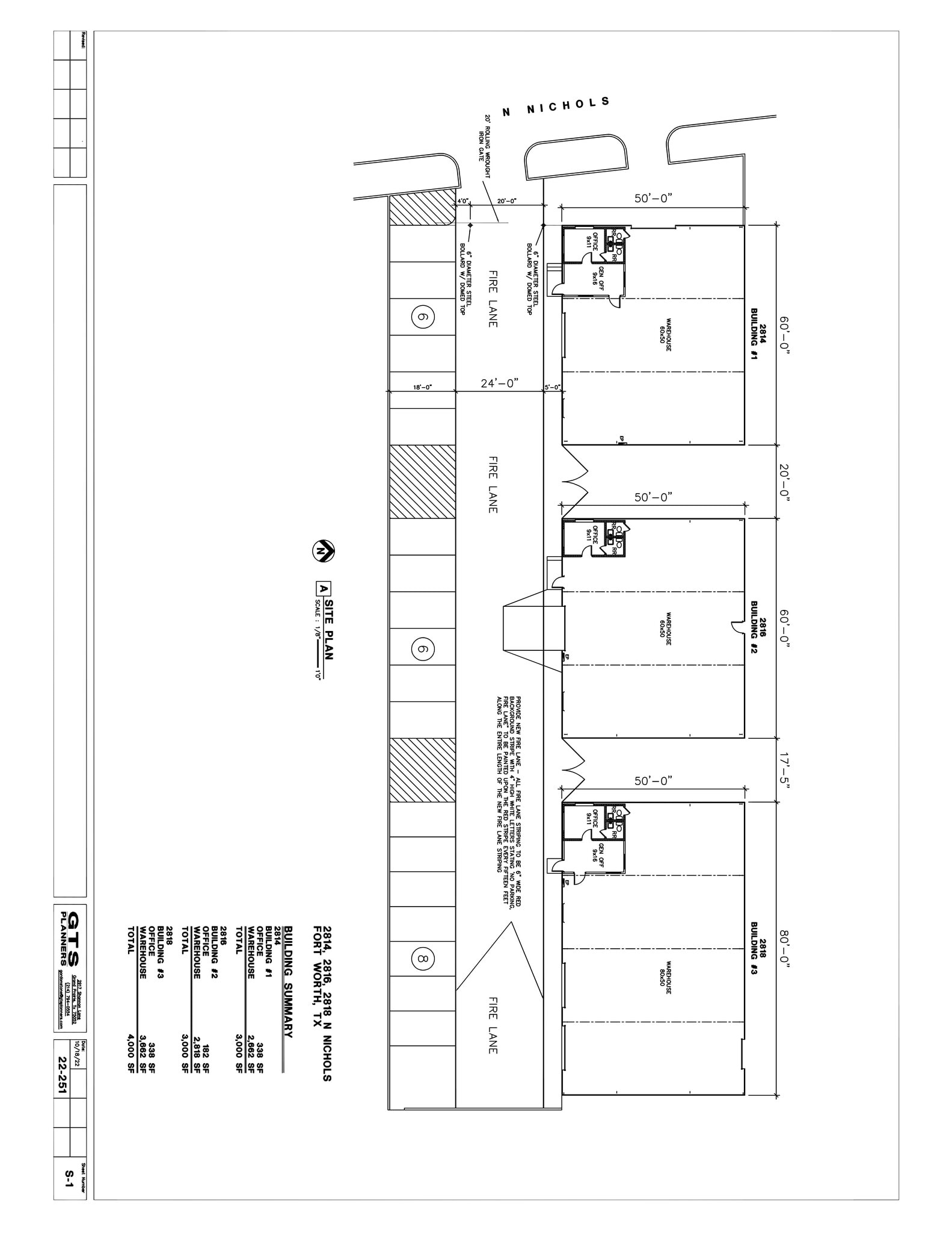2814 N Nichols St, Fort Worth, TX for lease Site Plan- Image 1 of 4