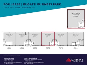1715 W 130th St, Gardena, CA à louer Plan d’étage- Image 1 de 2