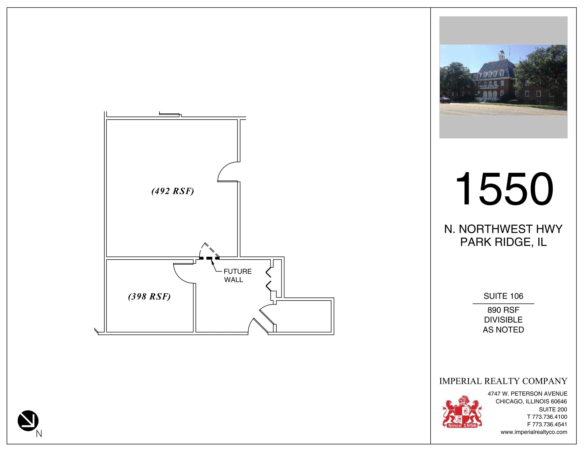 1550 N Northwest Hwy, Park Ridge, IL for lease Site Plan- Image 1 of 1