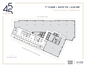 455 Massachusetts Ave NW, Washington, DC à louer Plan d’étage- Image 1 de 1