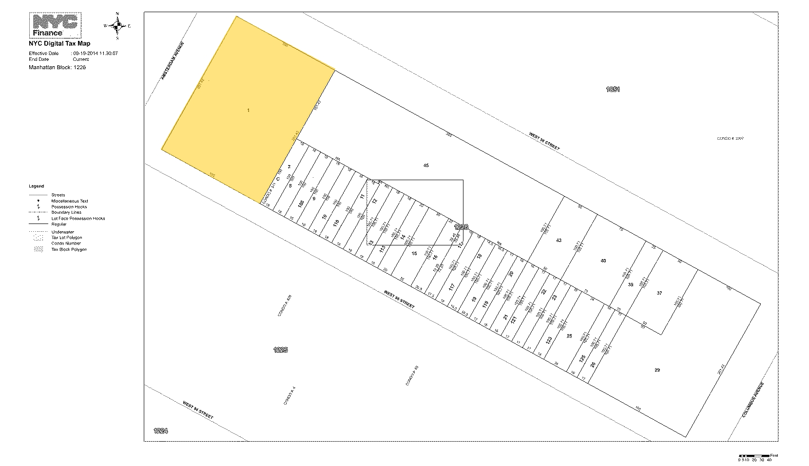 721-739 Amsterdam Ave, New York, NY à vendre Plan cadastral- Image 1 de 1