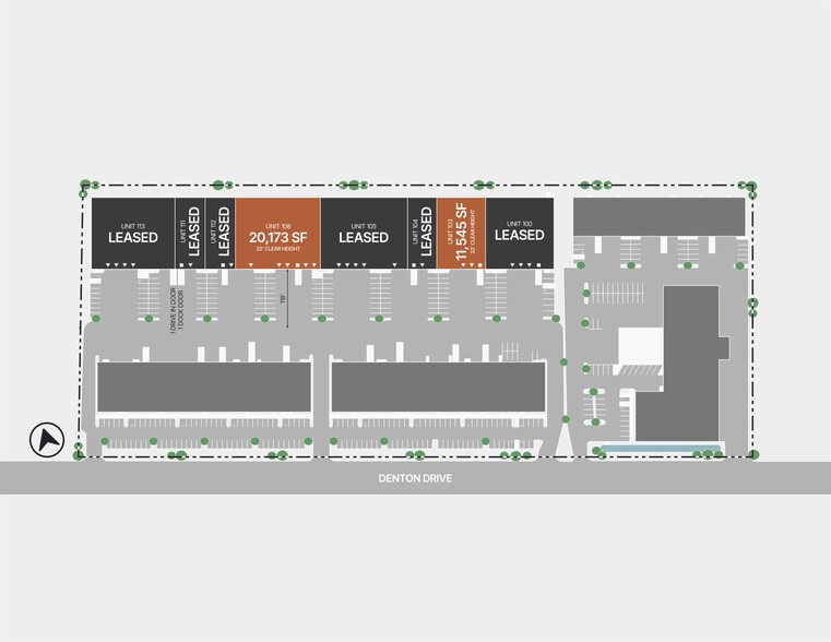 2200 Denton Dr, Austin, TX for lease - Site Plan - Image 2 of 9