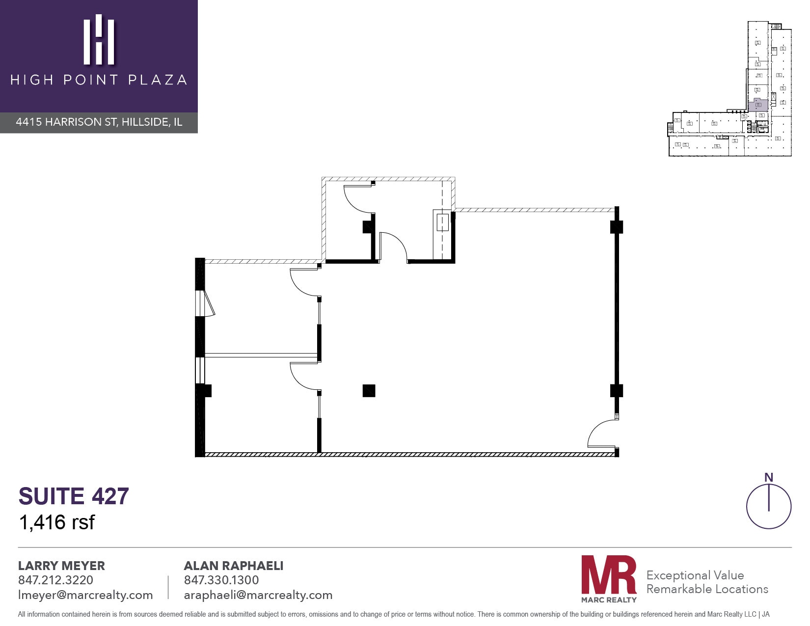 4415 W Harrison St, Hillside, IL for lease Floor Plan- Image 1 of 1