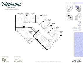 3495 Piedmont Rd NE, Atlanta, GA à louer Plan d’étage- Image 1 de 1