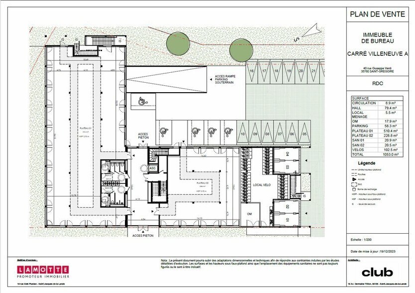 Bureau dans Saint-Grégoire à vendre - Plan d’étage - Image 3 de 5