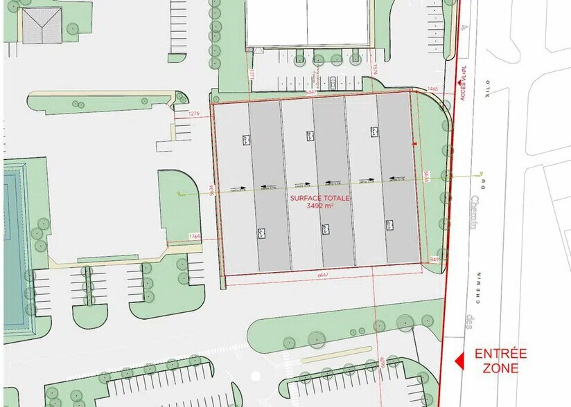 18 Rue Jean Perrin, Toulouse à louer - Plan de site - Image 3 de 3