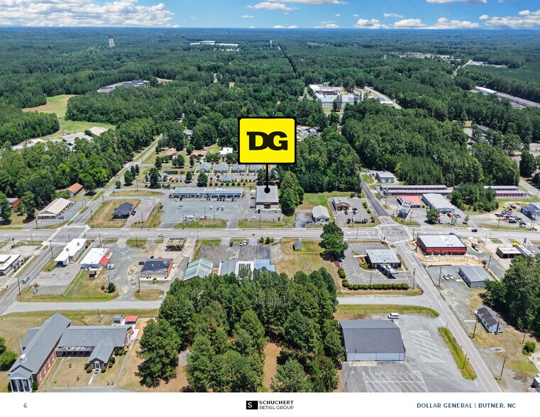 304 Central Ave, Butner, NC à vendre - Aérien - Image 3 de 3