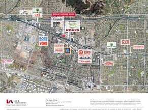 2105-2145 Foothill Blvd, La Verne, CA - Aérien  Vue de la carte