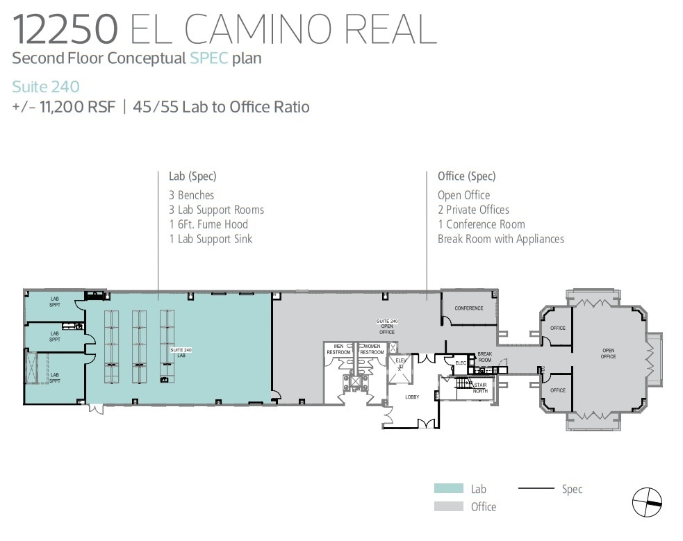 12250 El Camino Real, San Diego, CA for lease Floor Plan- Image 1 of 1