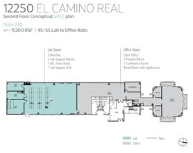 12250 El Camino Real, San Diego, CA for lease Floor Plan- Image 1 of 1