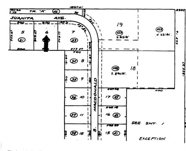 145 W Juanita Ave, Mesa, AZ for lease - Plat Map - Image 3 of 3