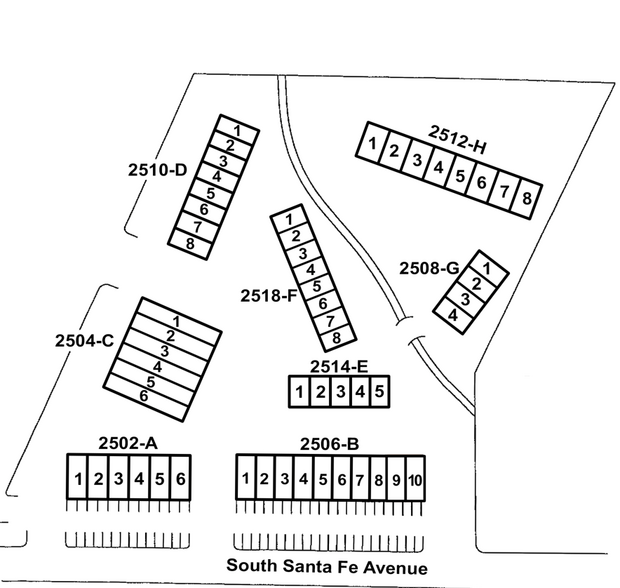 2518 S Santa Fe Ave, Vista, CA à louer - Plan de site - Image 2 de 2