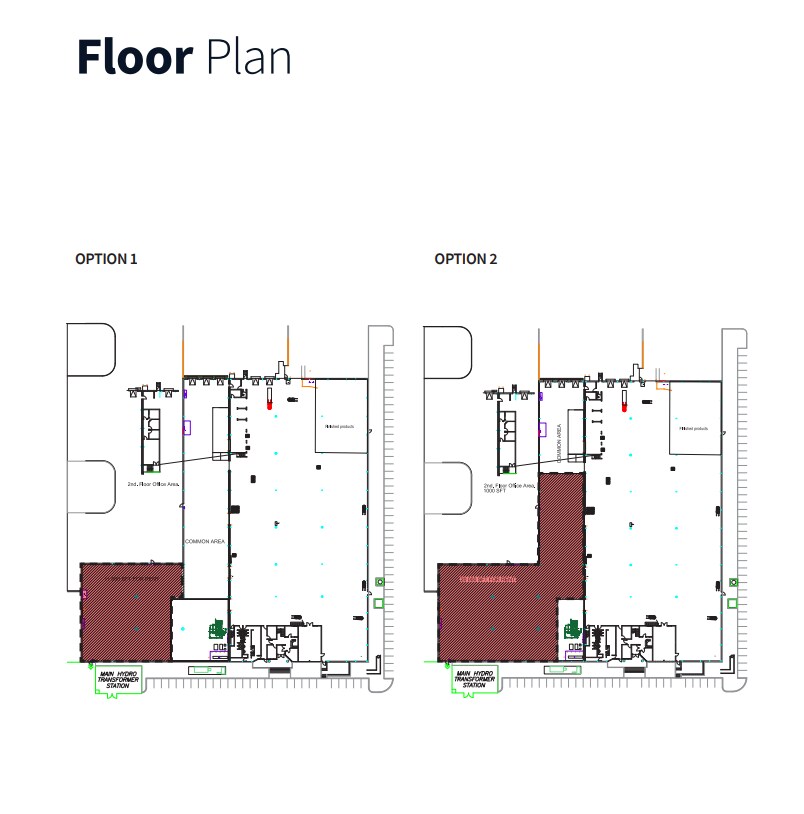 1999 Forbes St, Whitby, ON for lease Floor Plan- Image 1 of 1