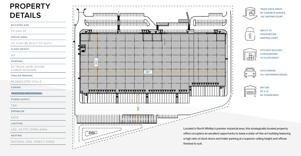 5380 Baldwin St S, Whitby, ON for lease - Floor Plan - Image 2 of 2