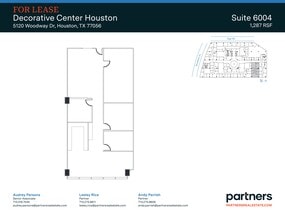 5120 Woodway Dr, Houston, TX à louer Plan de site- Image 1 de 1
