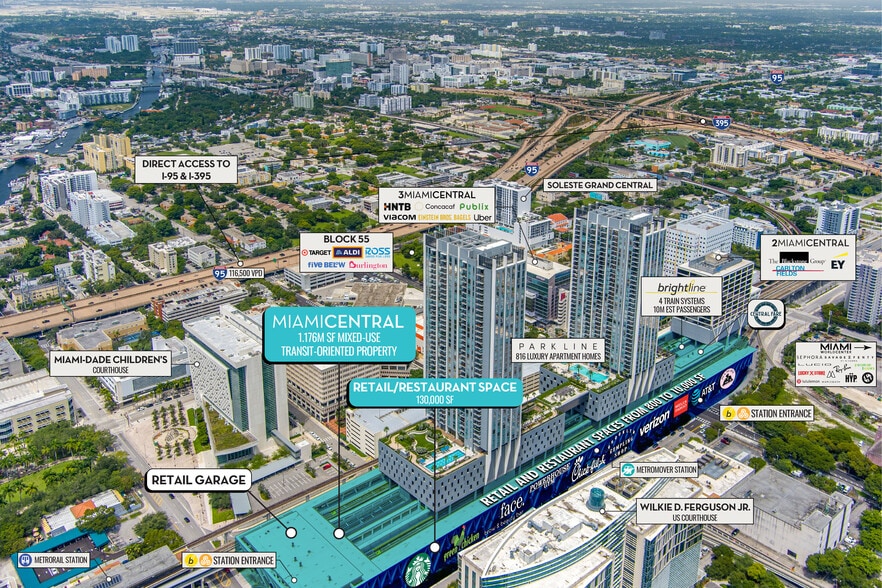 200-600 NW 1st St, Miami, FL à louer - Aérien - Image 2 de 19