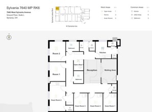 7640 Sylvania Ave, Sylvania, OH for lease Floor Plan- Image 2 of 2