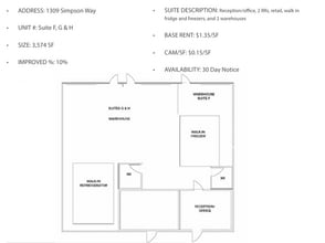 1305 Simpson Way, Escondido, CA à louer Plan d’étage- Image 2 de 2