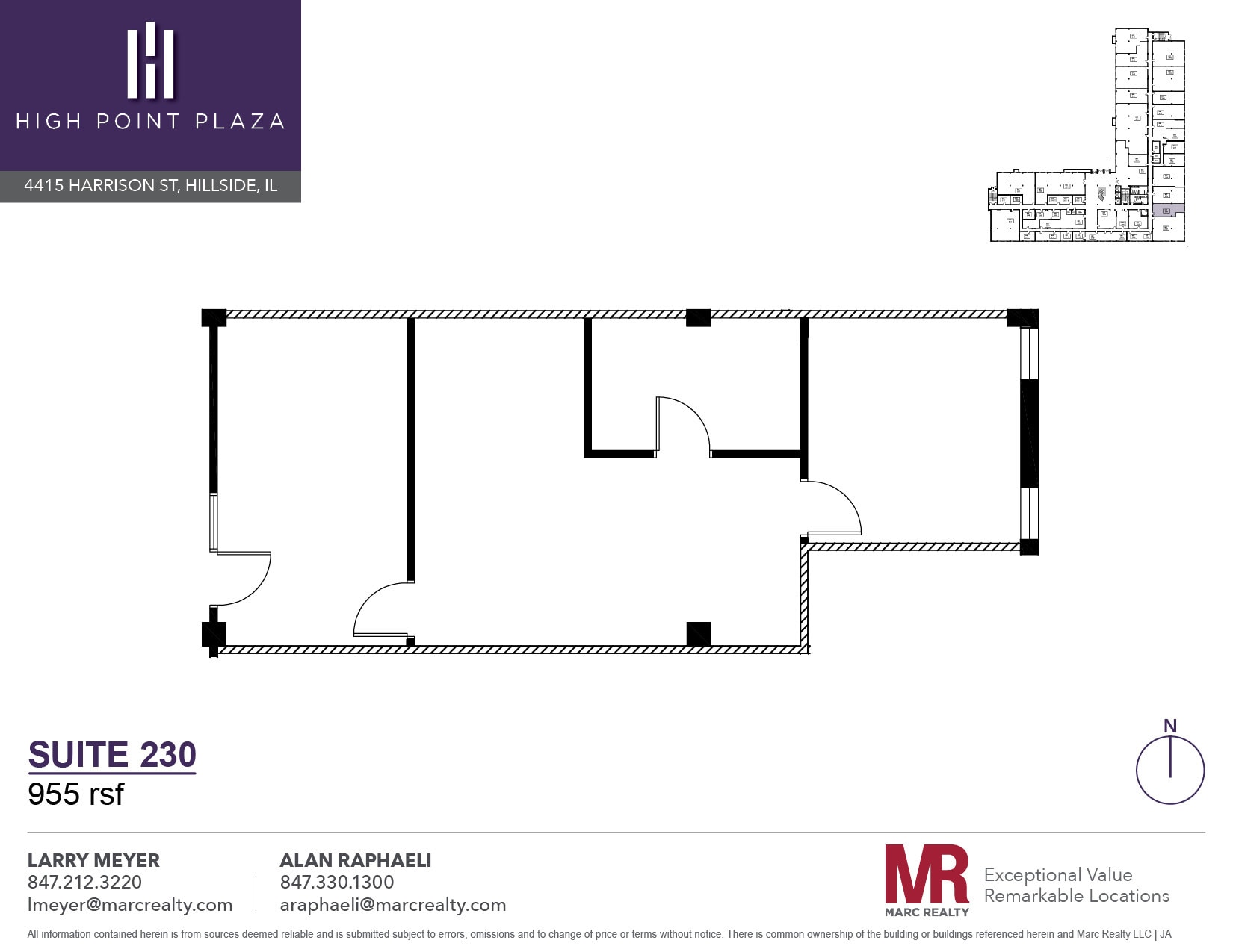 4415 W Harrison St, Hillside, IL à louer Plan d’étage- Image 1 de 1