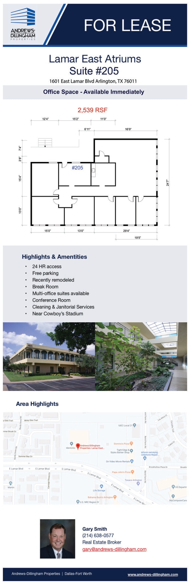 1601 E Lamar Blvd, Arlington, TX for lease Floor Plan- Image 1 of 1