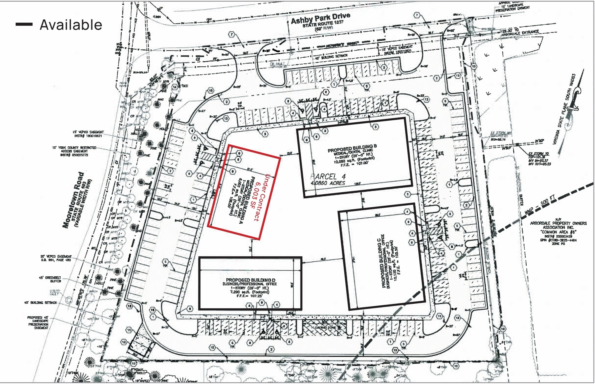 100 Ashby Park Dr, Williamsburg, VA for lease Site Plan- Image 1 of 4