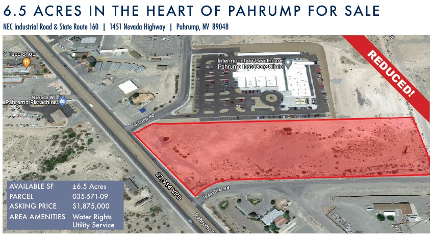 1451 S Nevada Hwy, Pahrump, NV à vendre Aérien- Image 1 de 21