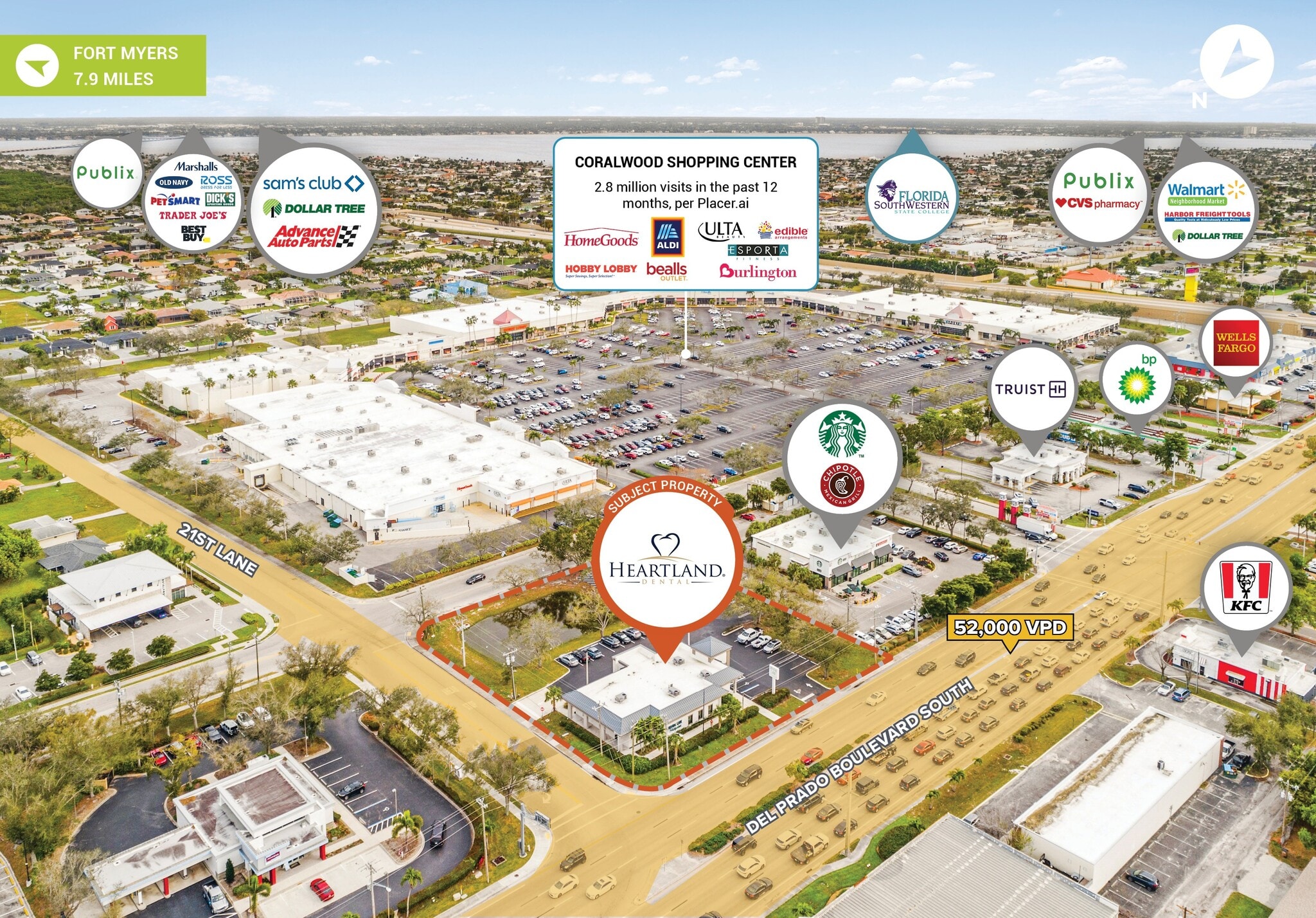 2139 Del Prado Blvd S, Cape Coral, FL for sale Aerial- Image 1 of 5