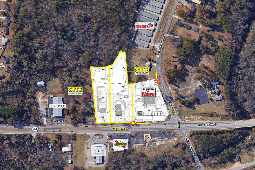 1589 N Bragg Blvd, Spring Lake, NC à louer - Aérien - Image 3 de 4