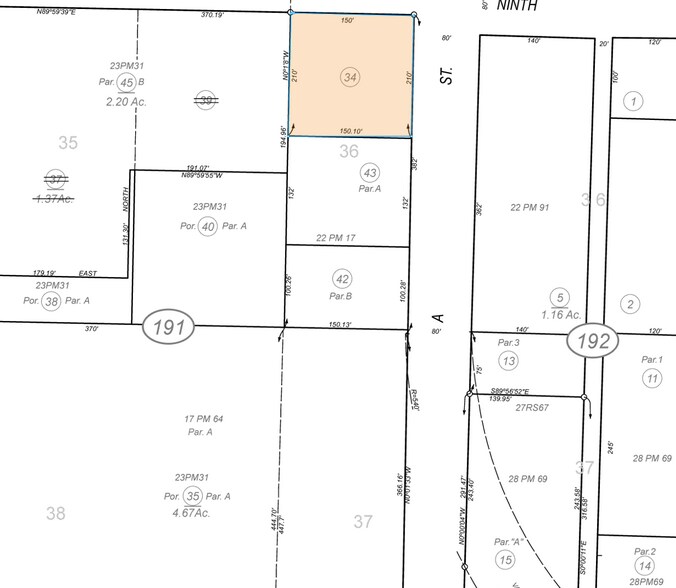 905 S A St, Oxnard, CA à louer - Plan cadastral - Image 3 de 11