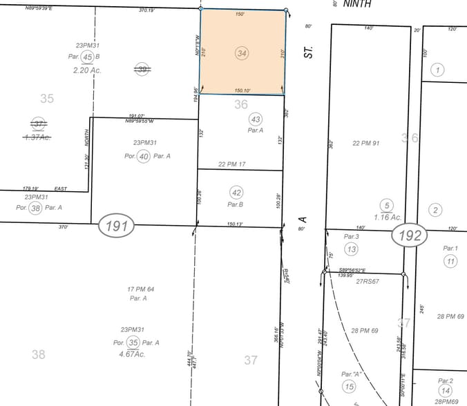 905 S A St, Oxnard, CA for lease - Plat Map - Image 3 of 11