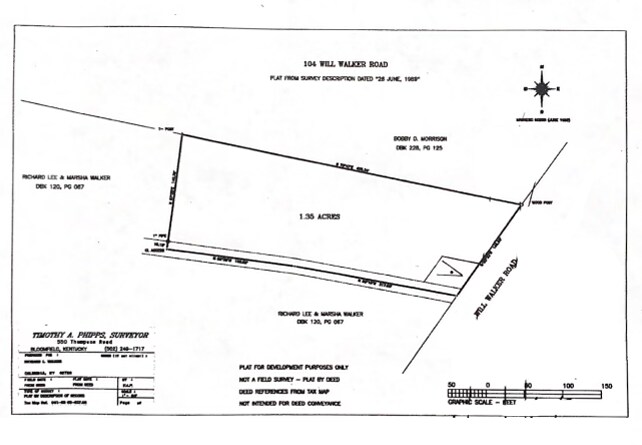 104 Will Walker Ln, Columbia, KY à vendre - Plan de site - Image 2 de 2