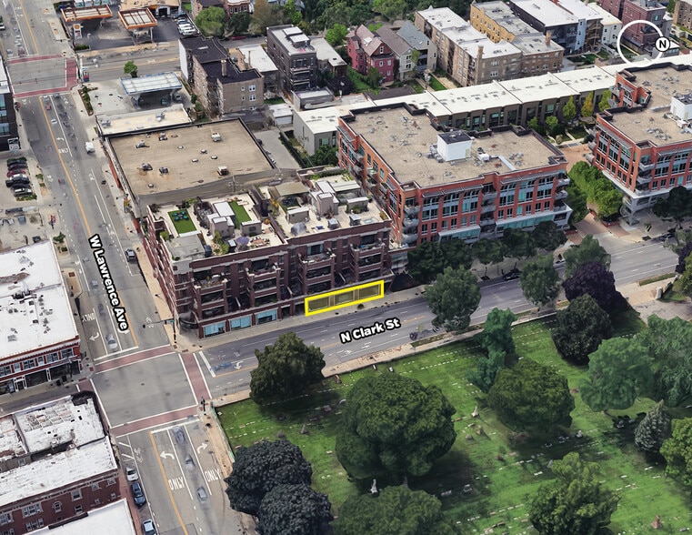 4800-4806 N Clark St, Chicago, IL for lease - Aerial - Image 2 of 8
