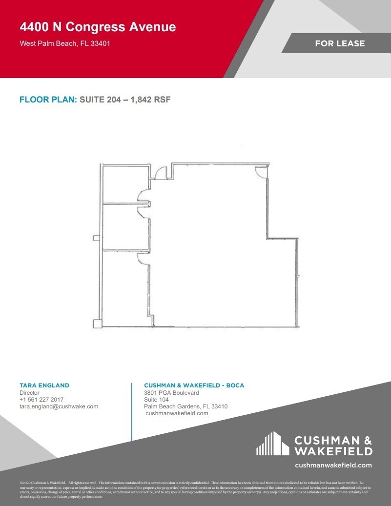 4400 N Congress Ave, West Palm Beach, FL for sale Floor Plan- Image 1 of 1