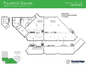 7420 Fullerton Rd, Springfield, VA for lease Floor Plan- Image 1 of 1