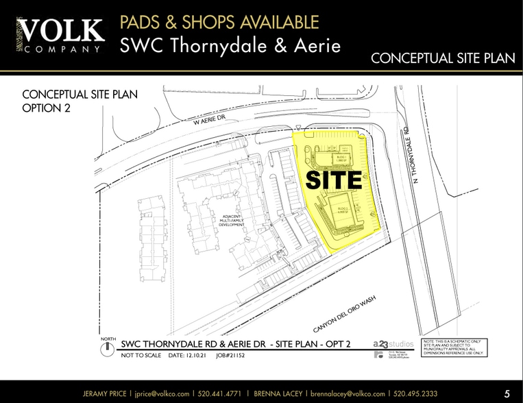 SWC Thornydale Rd & Aerie Dr, Tucson, AZ for lease - Plat Map - Image 2 of 7