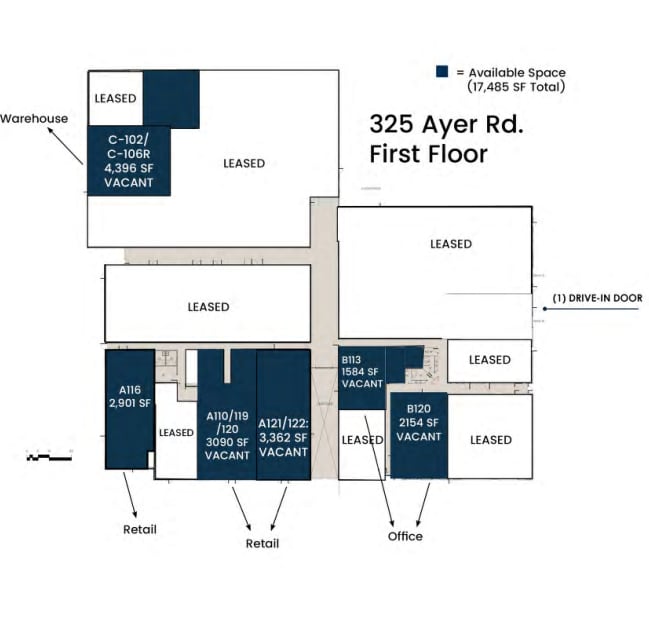 325 Ayer Rd, Harvard, MA for lease Floor Plan- Image 1 of 1