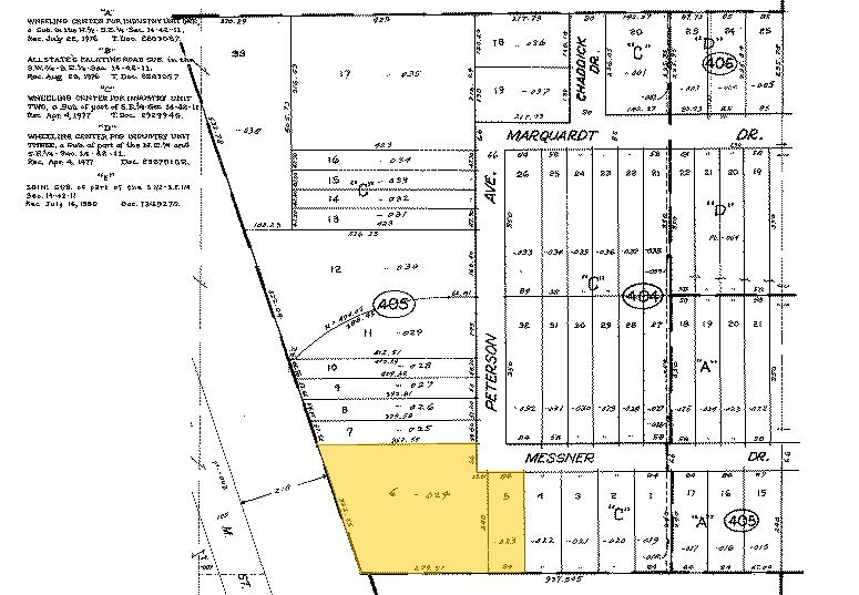 1-5 Messner Dr, Wheeling, IL à louer - Plan cadastral - Image 3 de 4