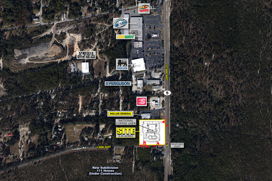 Linden Rd, Aberdeen, NC for lease - Aerial - Image 2 of 3