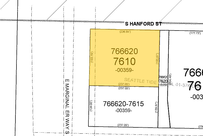 25-29 S Hanford St, Seattle, WA for lease - Plat Map - Image 2 of 9