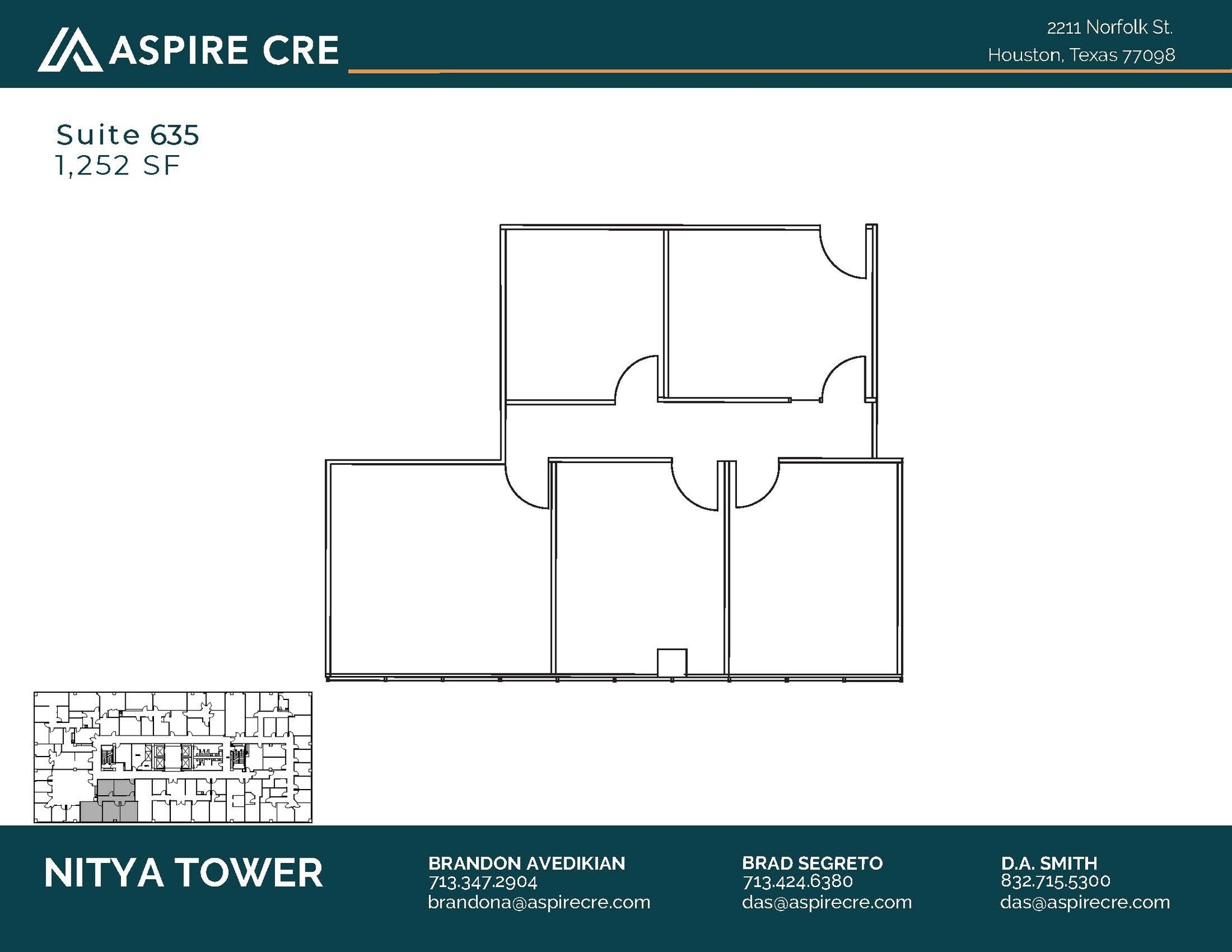 2211 Norfolk St, Houston, TX for lease Floor Plan- Image 1 of 2
