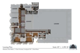 1 East Ave, Lockport, NY à louer Plan de site- Image 2 de 2