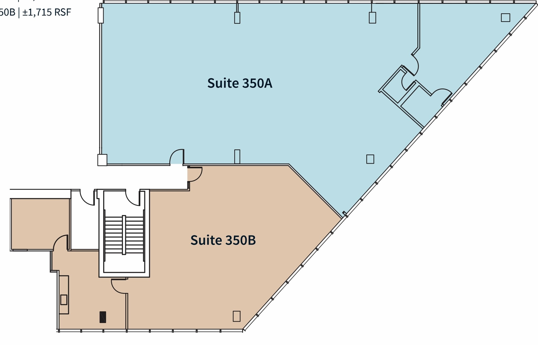 111 Anza Blvd, Burlingame, CA à louer Plan d’étage- Image 1 de 1