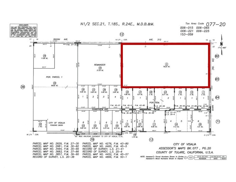 8827 Avenue 312, Visalia, CA à vendre - Plan cadastral - Image 3 de 9
