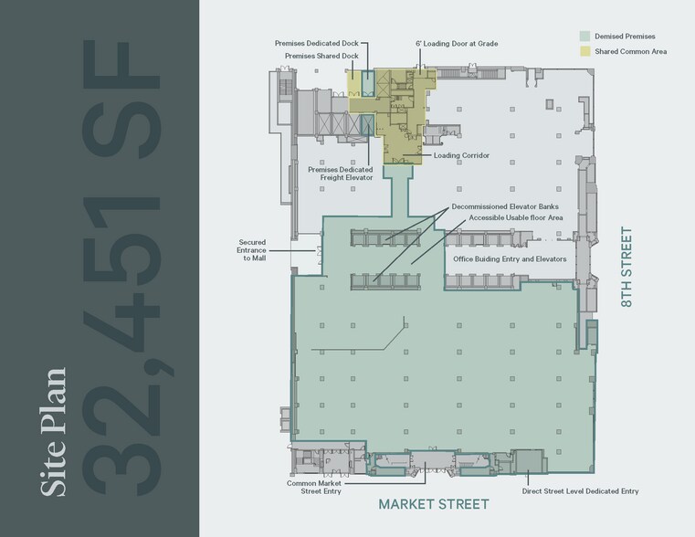 801 Market St, Philadelphia, PA à louer - Plan de site - Image 2 de 10