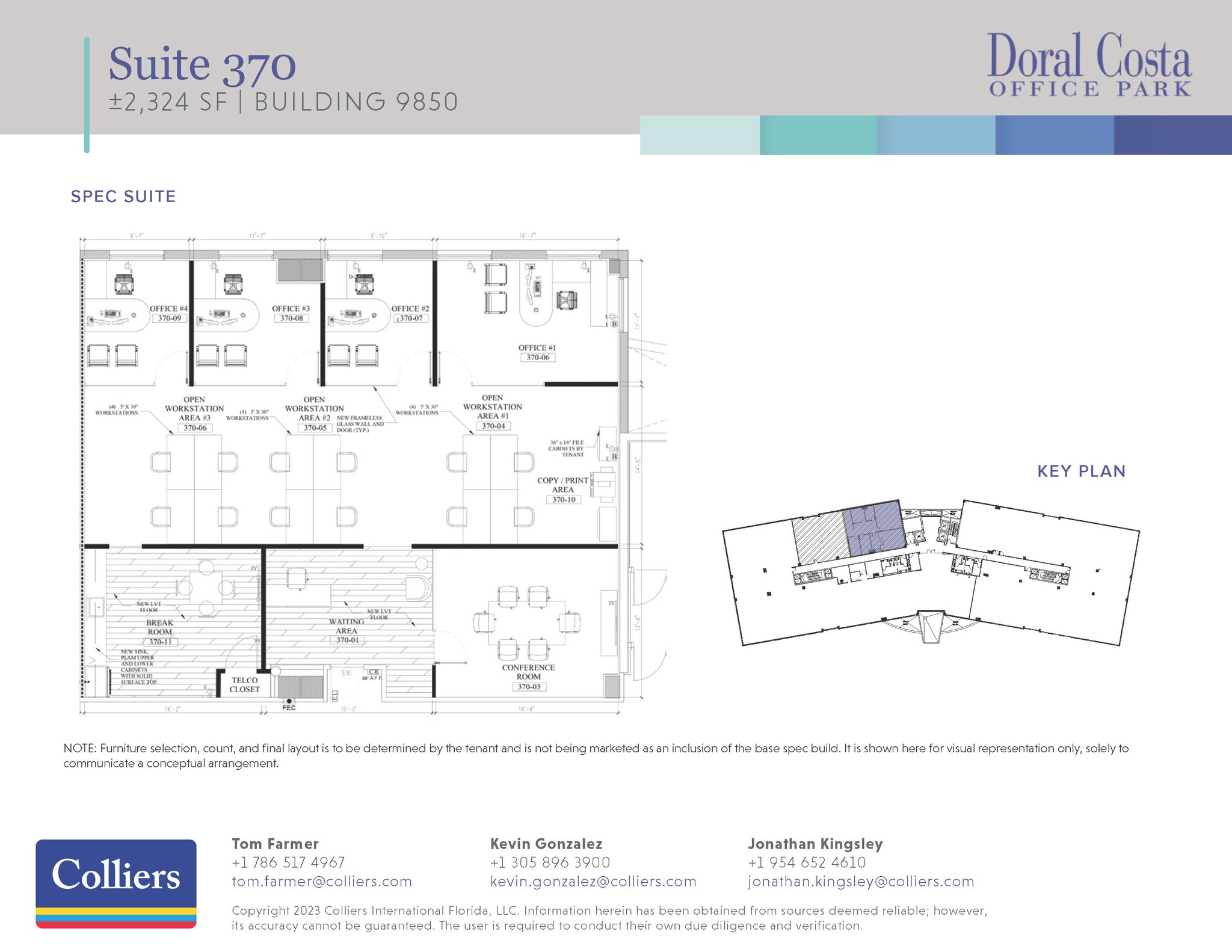 9850 NW 41st St, Doral, FL à louer Plan d’étage- Image 1 de 1