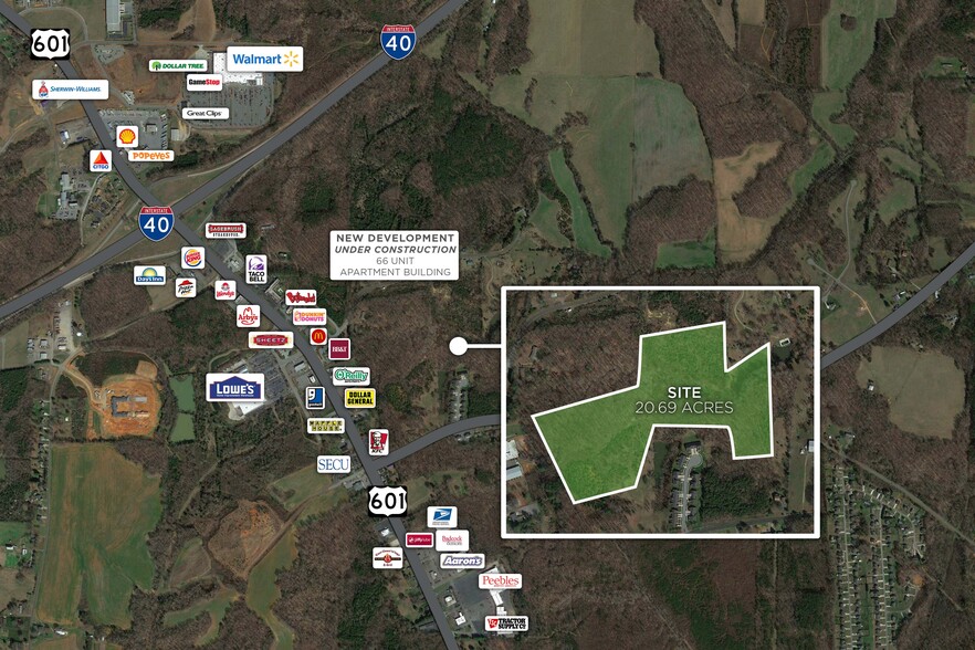 Hwy 601 & Country Lane, Mocksville, NC for sale - Building Photo - Image 1 of 1