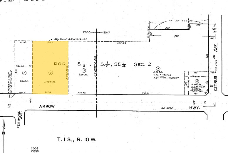 767 E Arrow Hwy, Azusa, CA à louer - Plan cadastral - Image 2 de 4