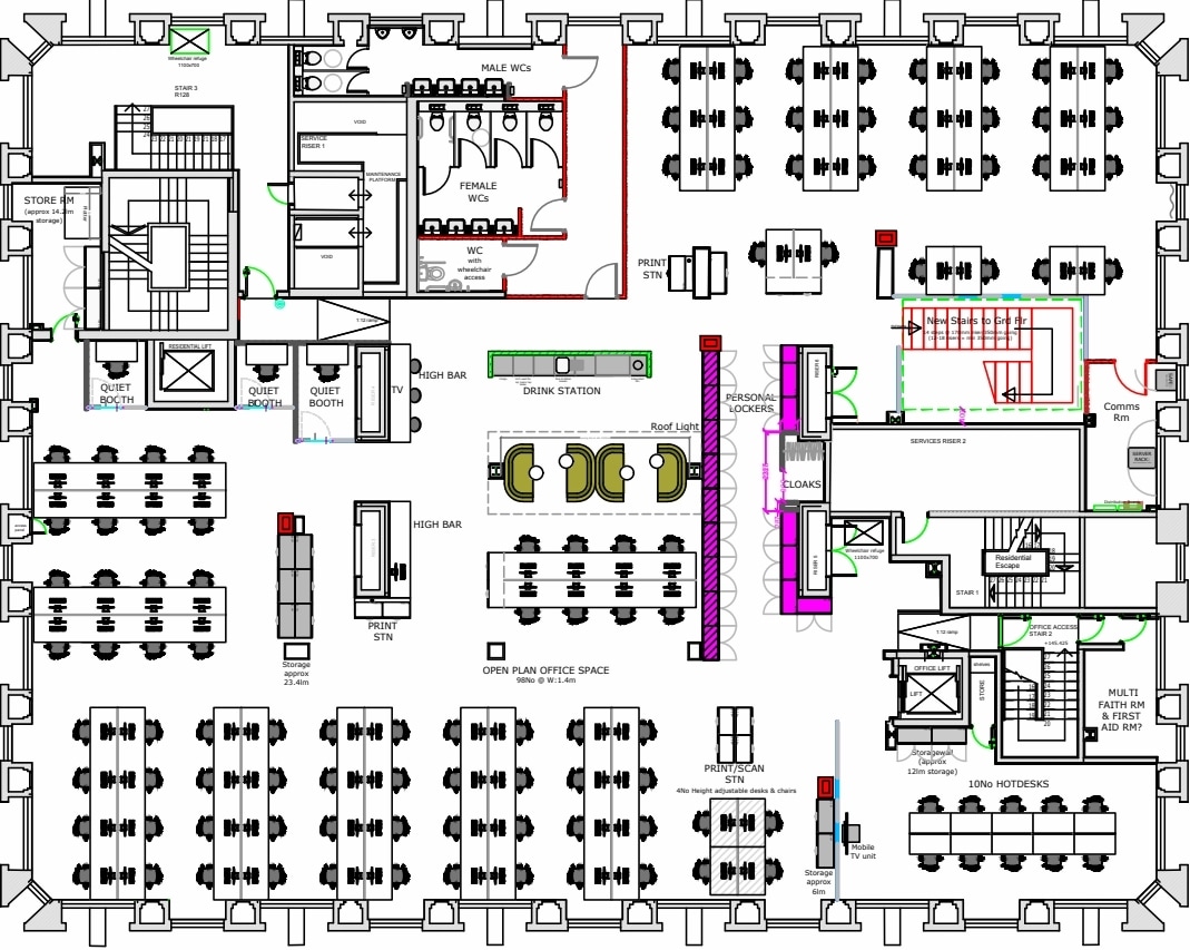 55 Temple Row, Birmingham for lease Floor Plan- Image 1 of 3