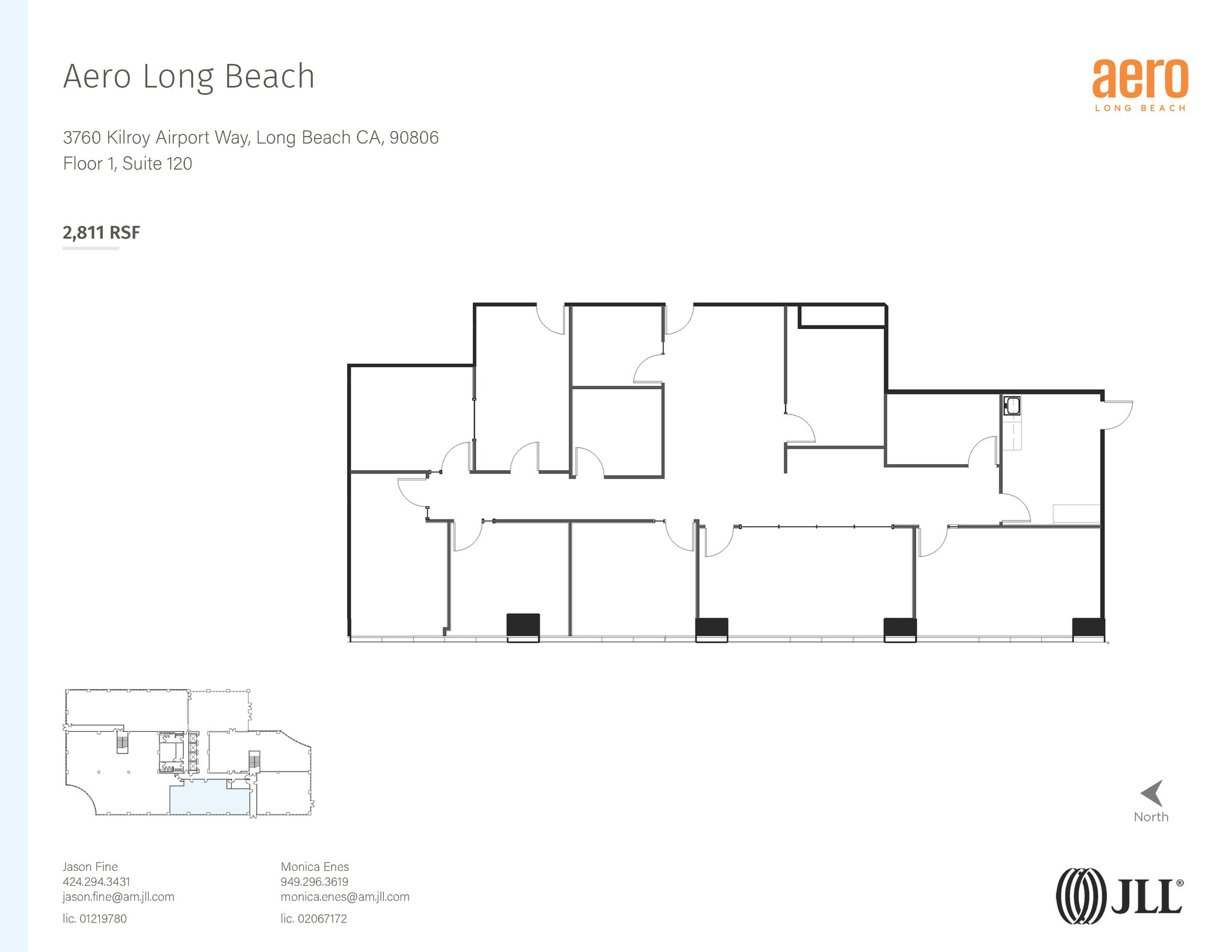 3900 Kilroy Airport Way, Long Beach, CA à louer Plan d’étage- Image 1 de 1